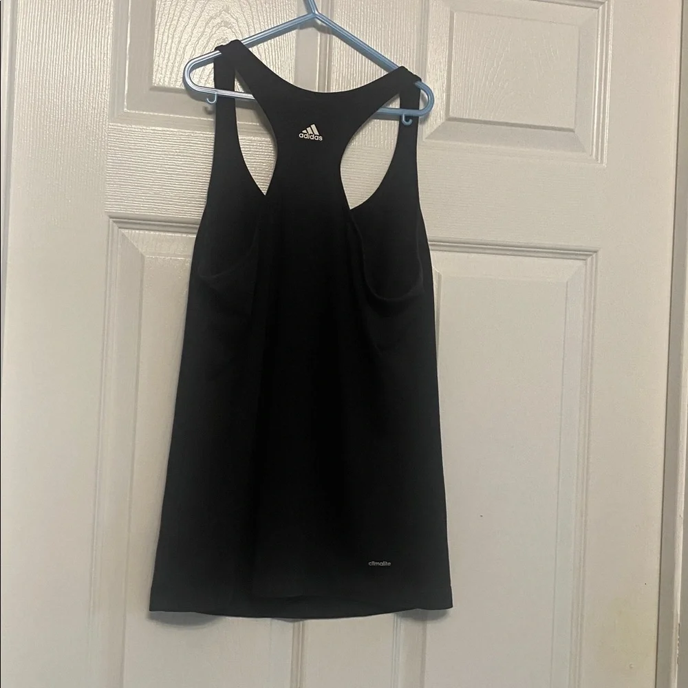 Black adidas tank Climalite S